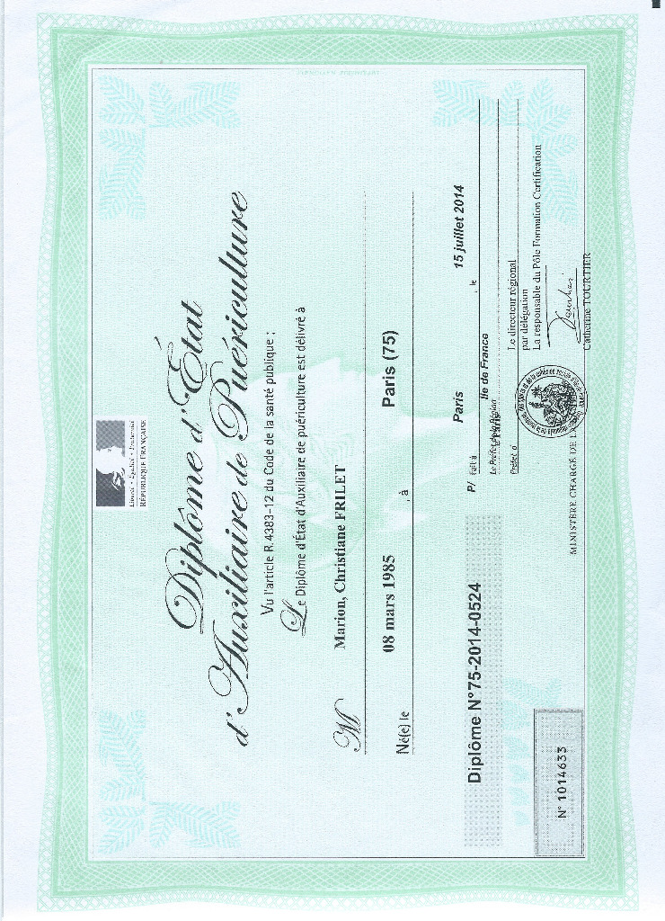 photo diplome Marion Haudry