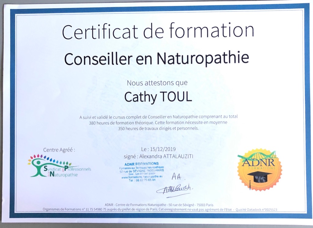 photo diplome Les sens au naturel