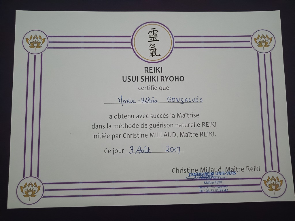 photo diplome MARIA HELENA GONCALVES