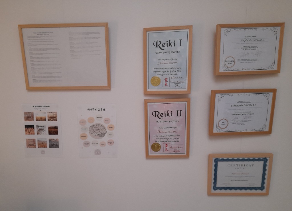 photo diplome SophroHarmonie - Stéphanie Dechard