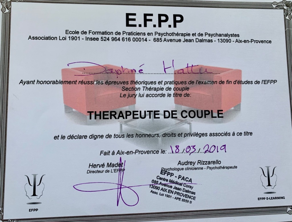 photo diplome Daphné Hattu 