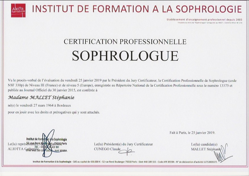 photo diplome Stephanie MALLET 