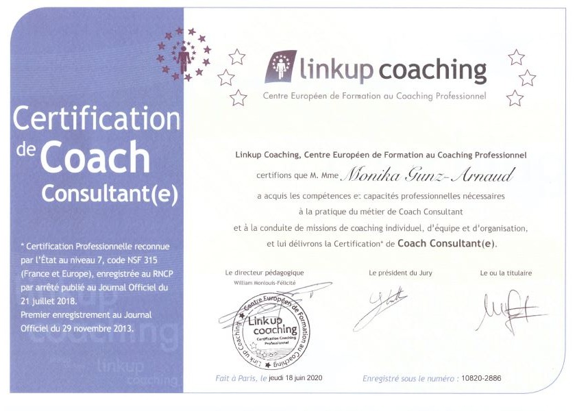 photo diplome MONIKA GUNZ-ARNAUD