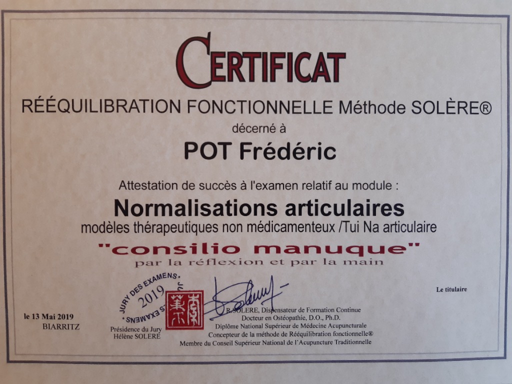 photo diplome Frédéric Pot