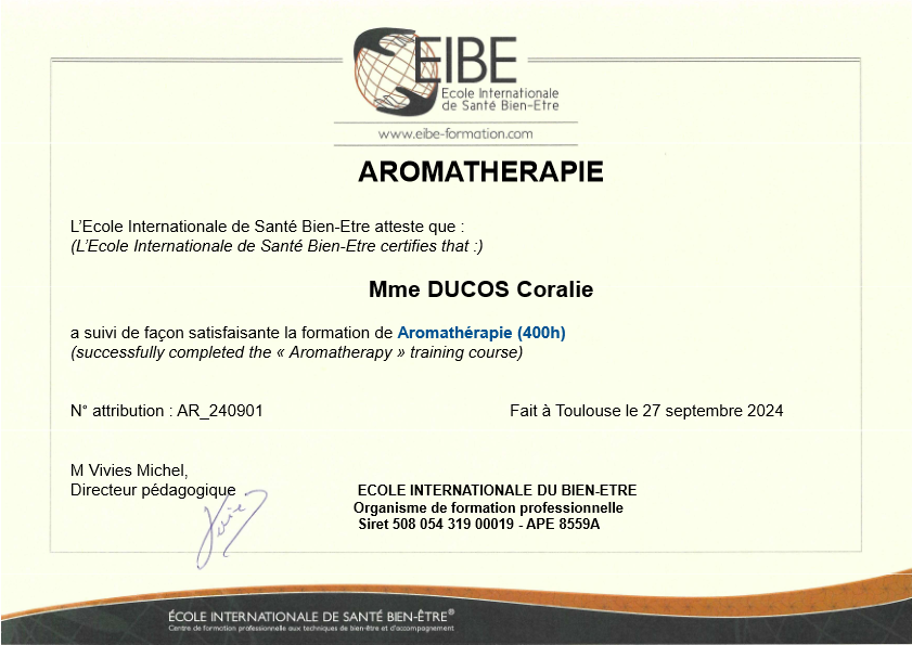 photo diplome Coralie Ducos