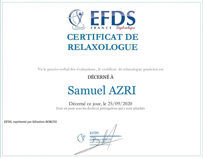 photo diplome Samuel AZRI