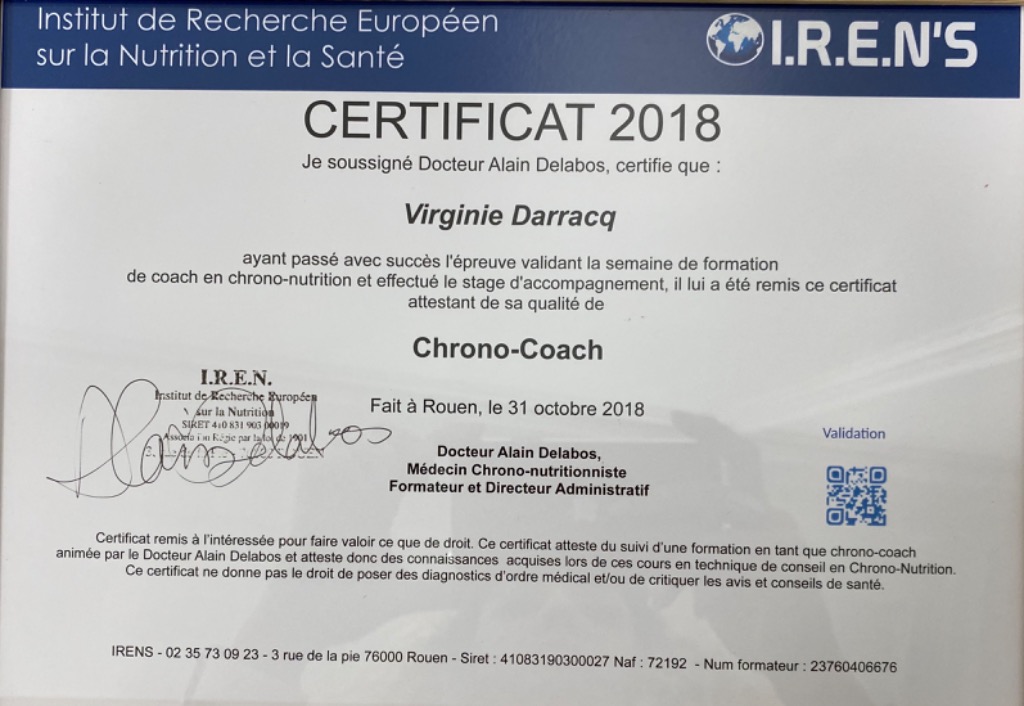 photo diplome Virginie Darracq