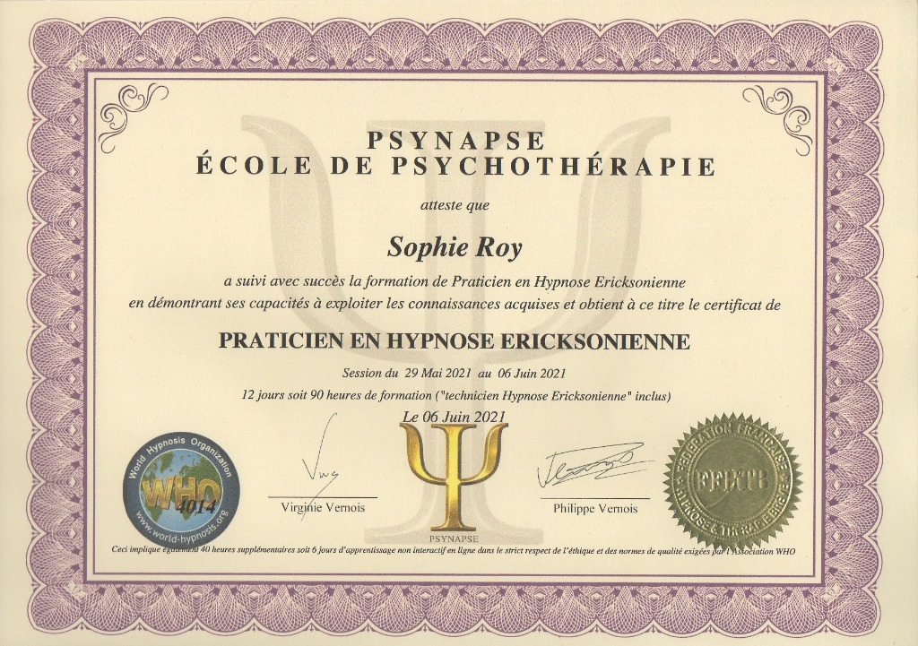 photo seance Sophie Roy