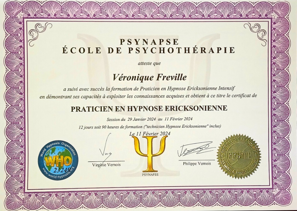 photo diplome Véronique FREVILLE 