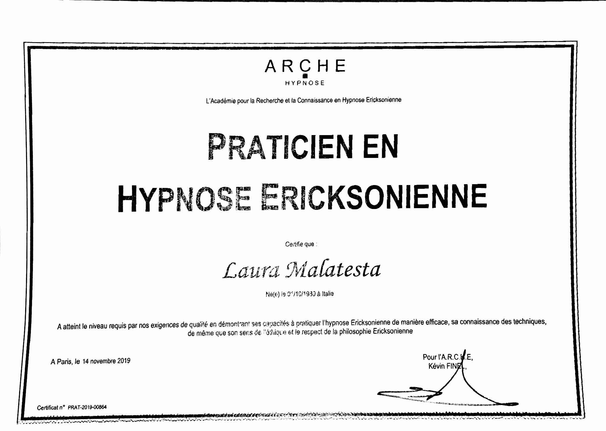 photo diplome Laura Agathe Malatesta