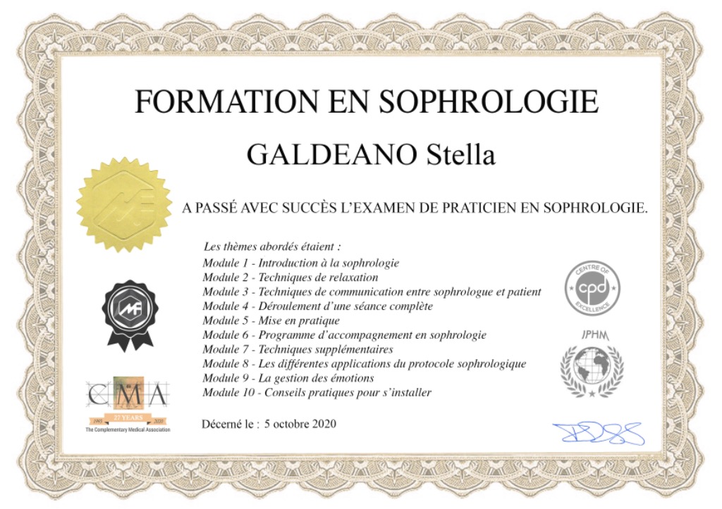 photo diplome GALDEANO Stella