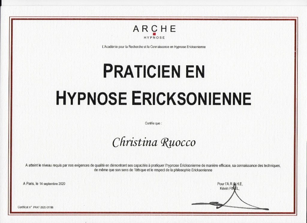 photo diplome Ruocco Christina