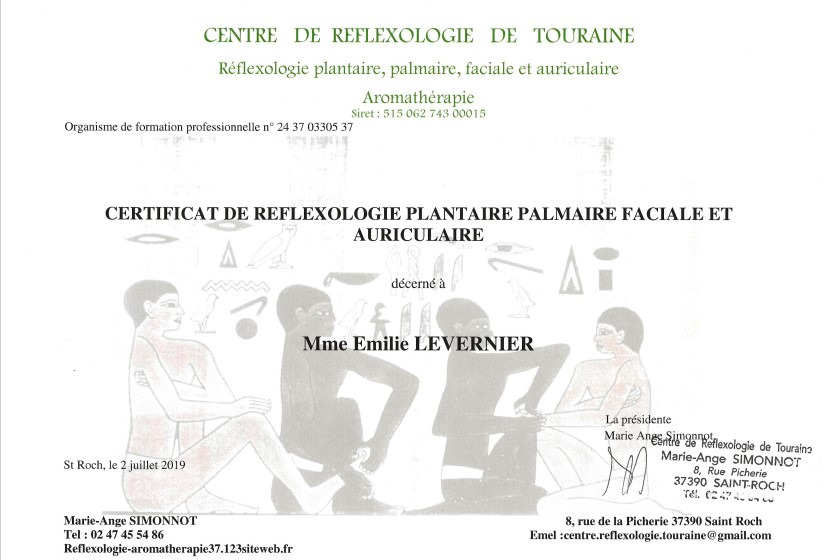 photo diplome LEVERNIER EMILIE
