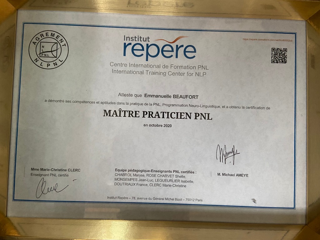 photo diplome Emmanuelle Beaufort