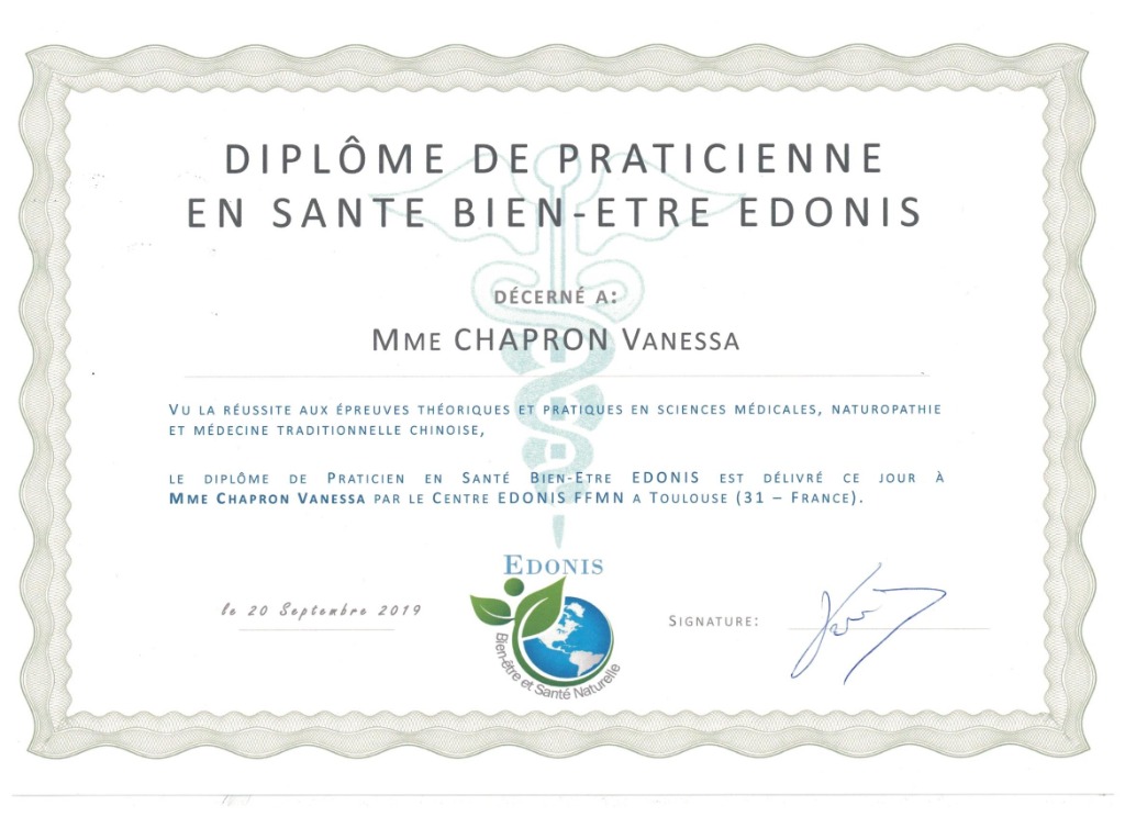 photo diplome CHAPRON VANESSA