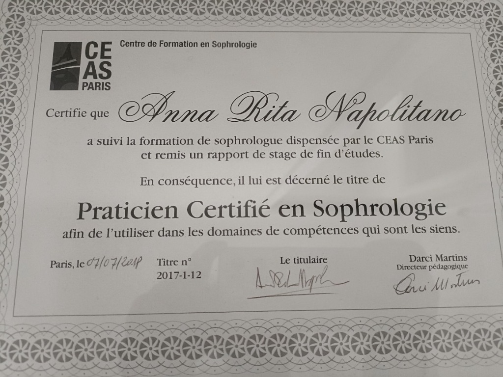 photo diplome Anna Rita NAPOLITANO 