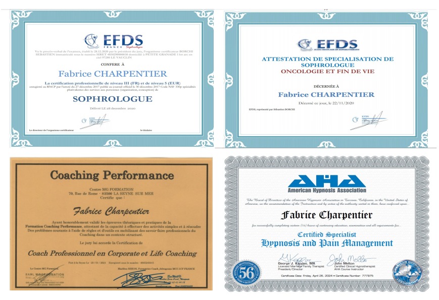 photo diplome Permanence Anti Douleur - Fabrice