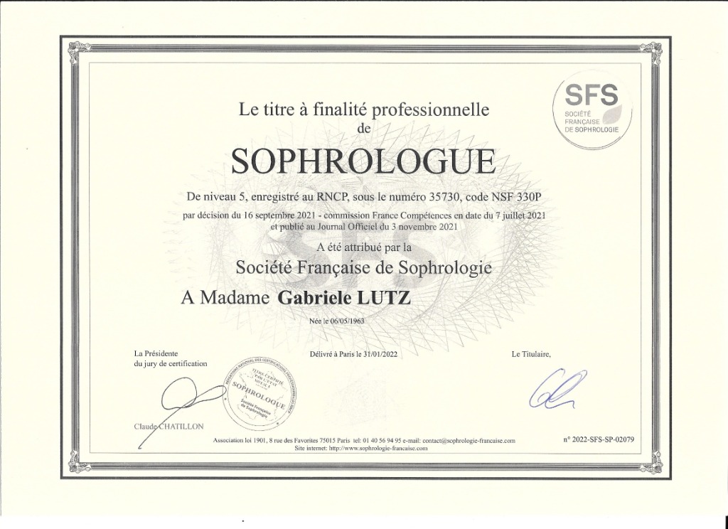 photo diplome Gabriele LUTZ