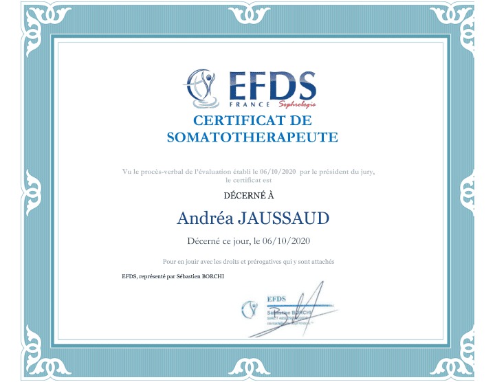 photo diplome Andréa Jaussaud
