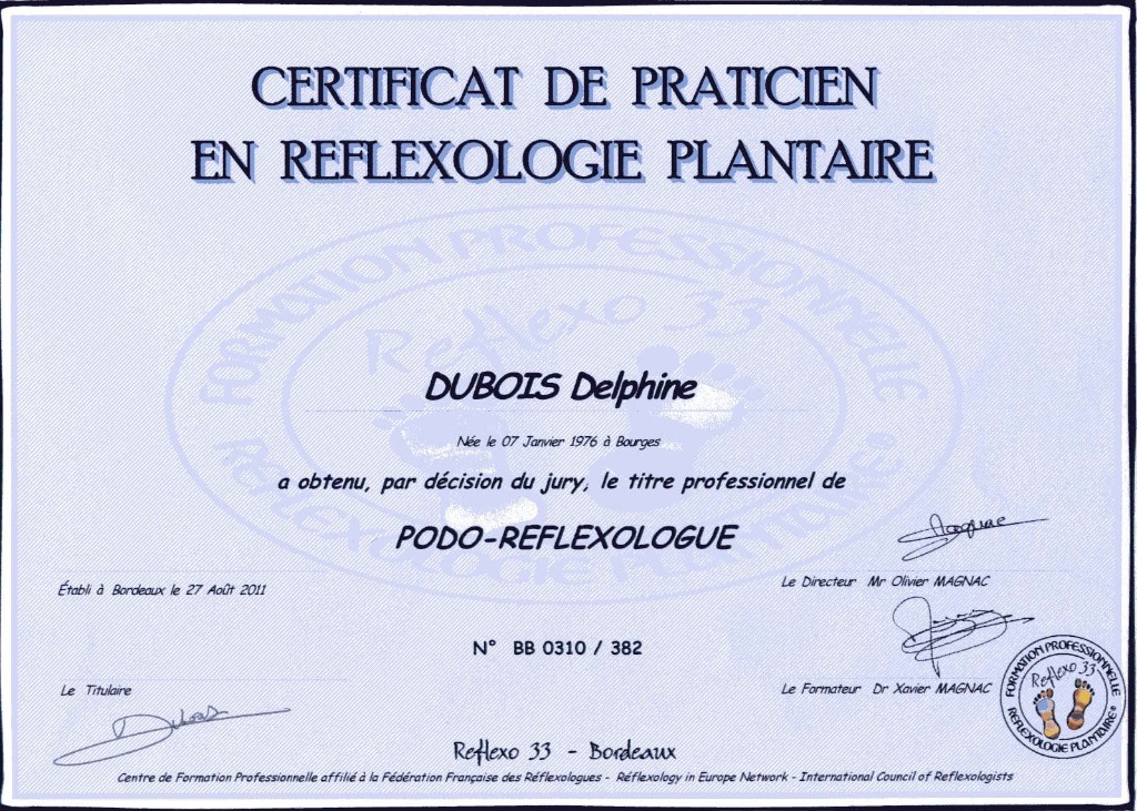 photo diplome Delphine DUBOIS