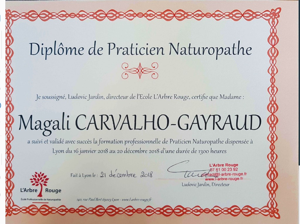photo diplome MAGALI CARVALHO GAYRAUD