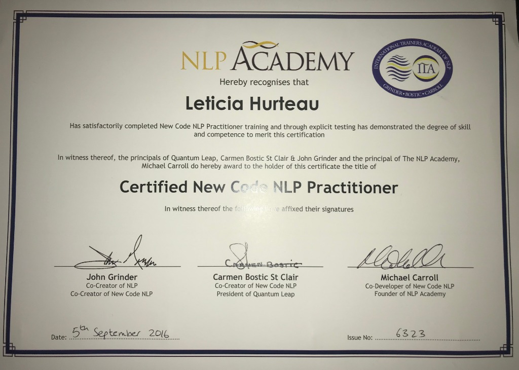 photo diplome Leticia Hurteau