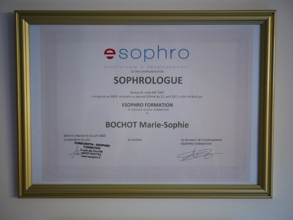 photo diplome Marie-Sophie Bochot