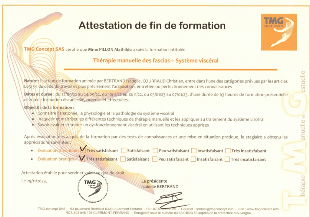 photo diplome Mathilde PILLON