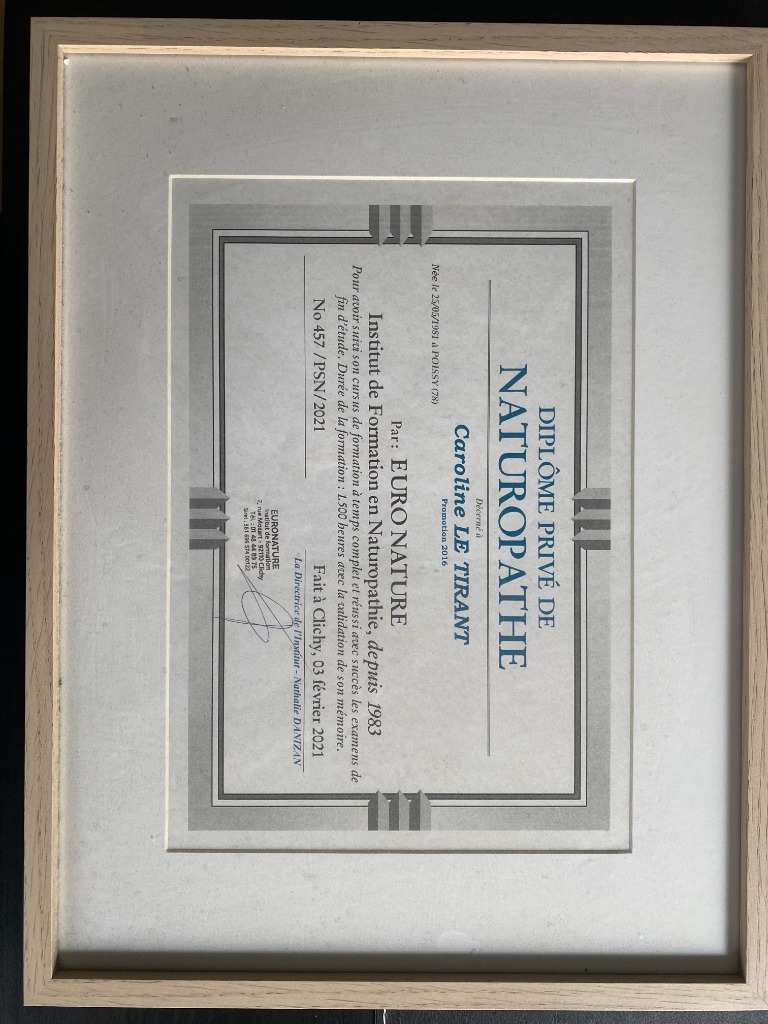 photo diplome Le Tirant Caroline