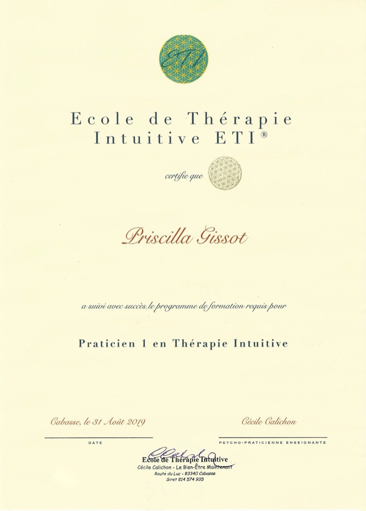 photo diplome Priscilla Gissot 