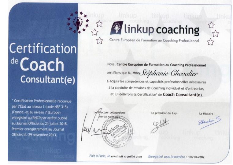 photo diplome Stephanie CHEVALIER