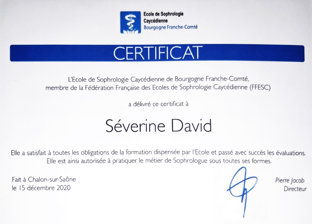 photo diplome Severine David