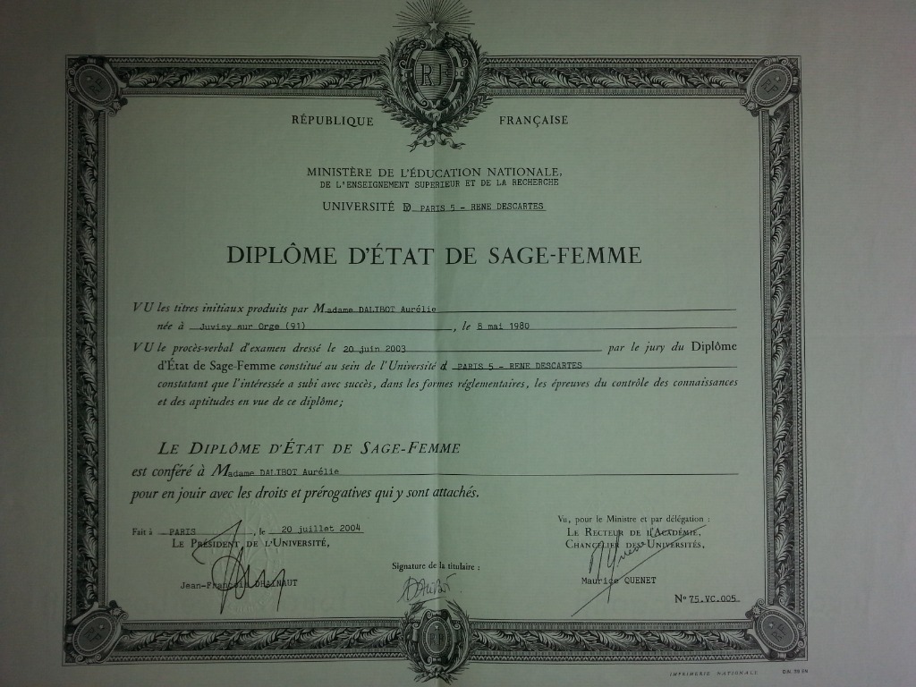 photo diplome Aurélie KOENIG