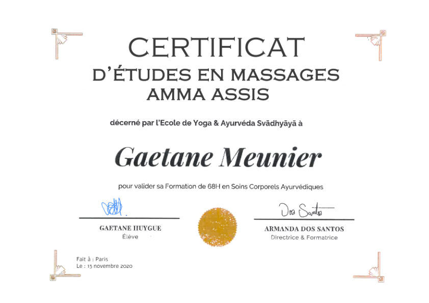 photo diplome GAETANE MEUNIER