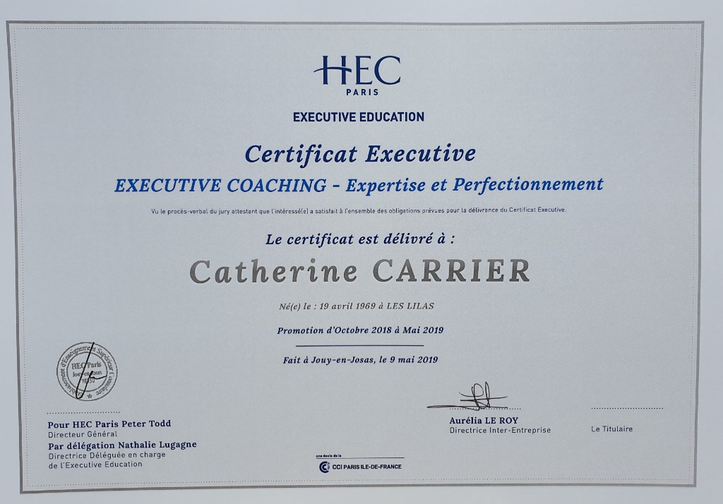 photo diplome Catherine CARRIER