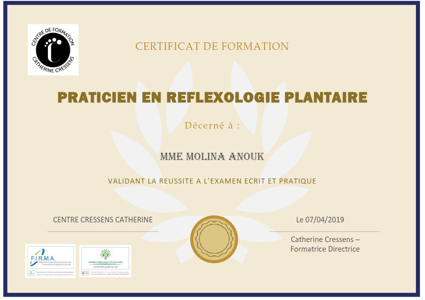 photo diplome Anouk Molina - Mouvement