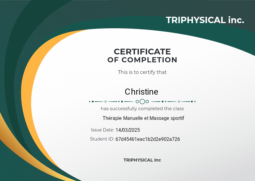 photo diplome Christine ESPERSE