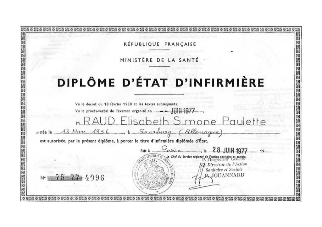 photo diplome Elisabeth Raud-HarmoniE PositivE