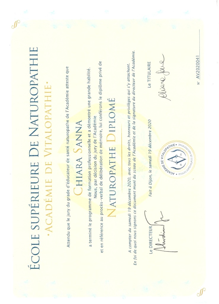 photo diplome Chiara Sanna