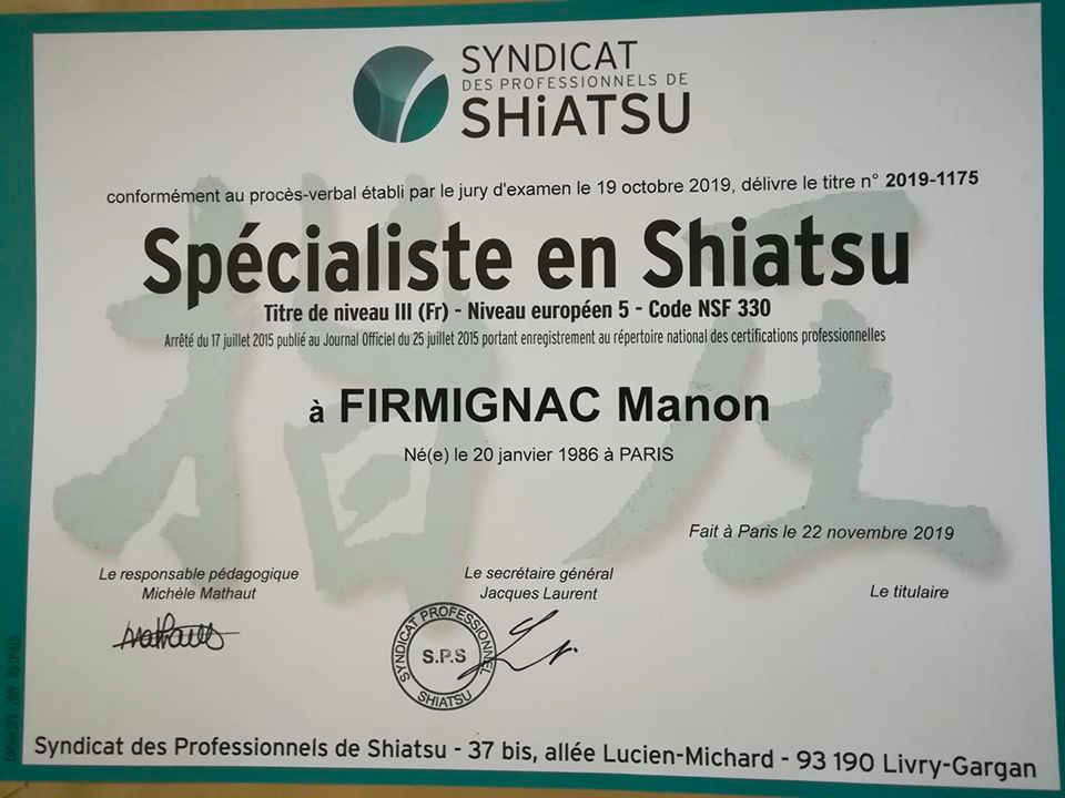 photo diplome Manon Firmignac 