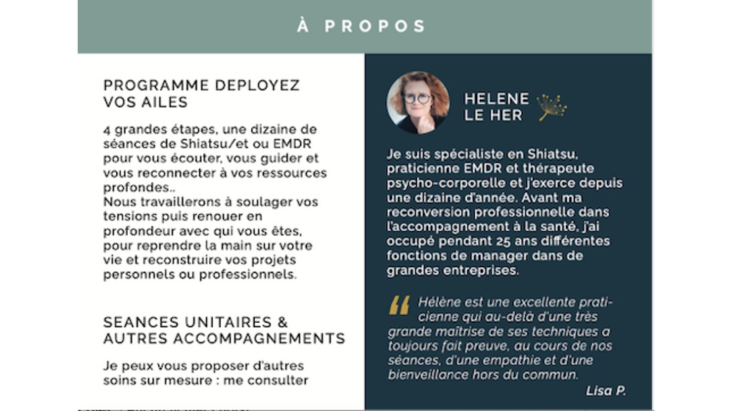 photo activite Hélène LE HER