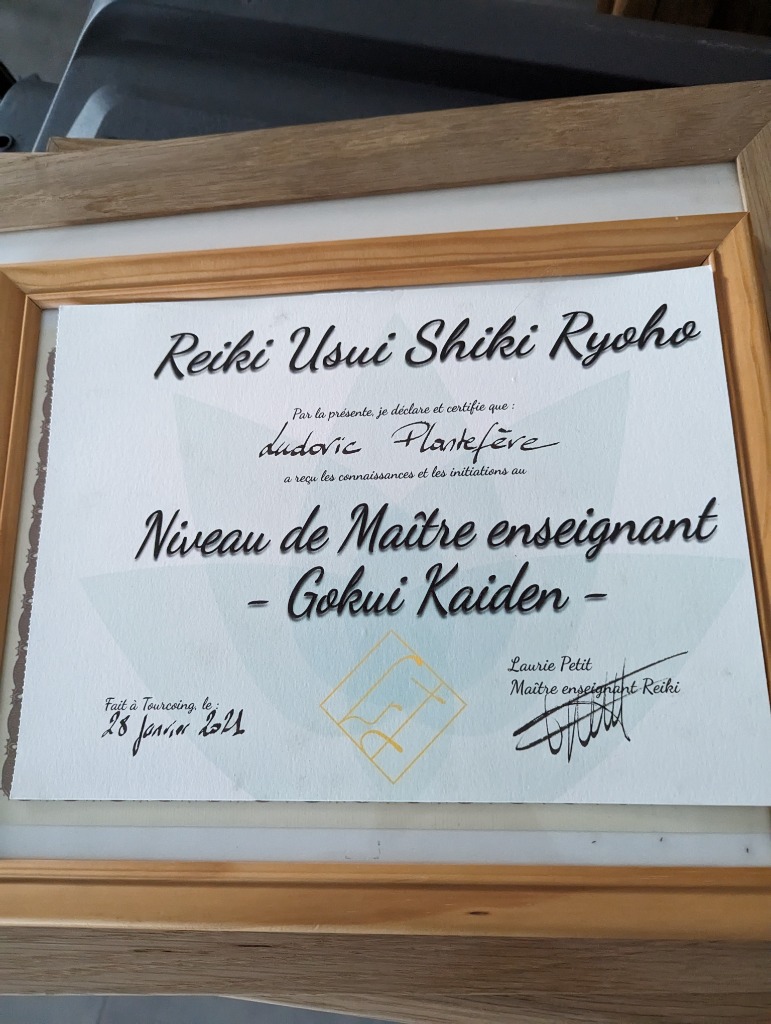 photo diplome Reiki At Aum 