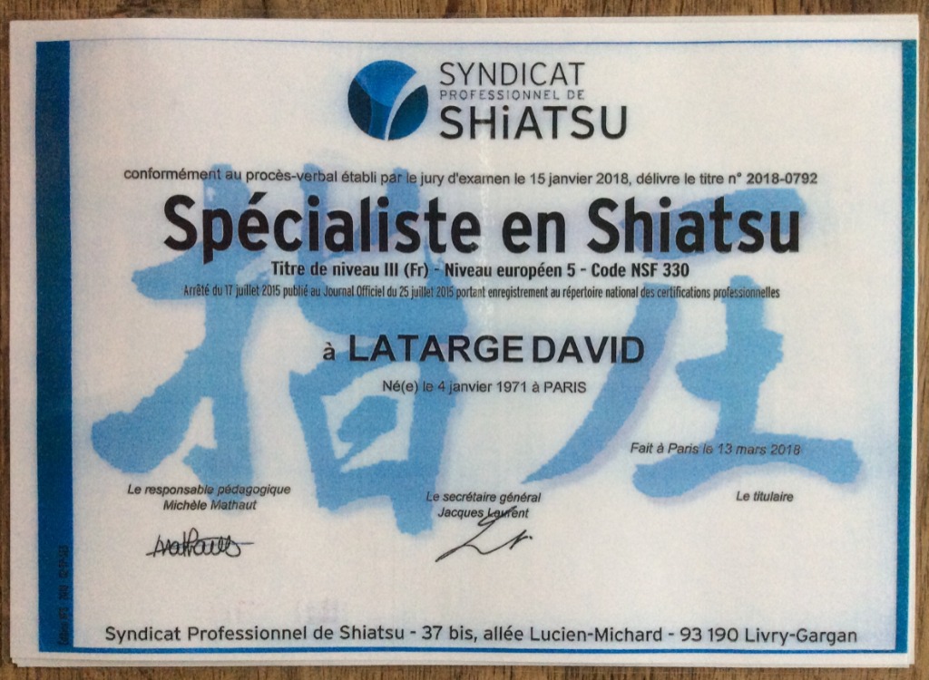 photo diplome DAVID LATARGE