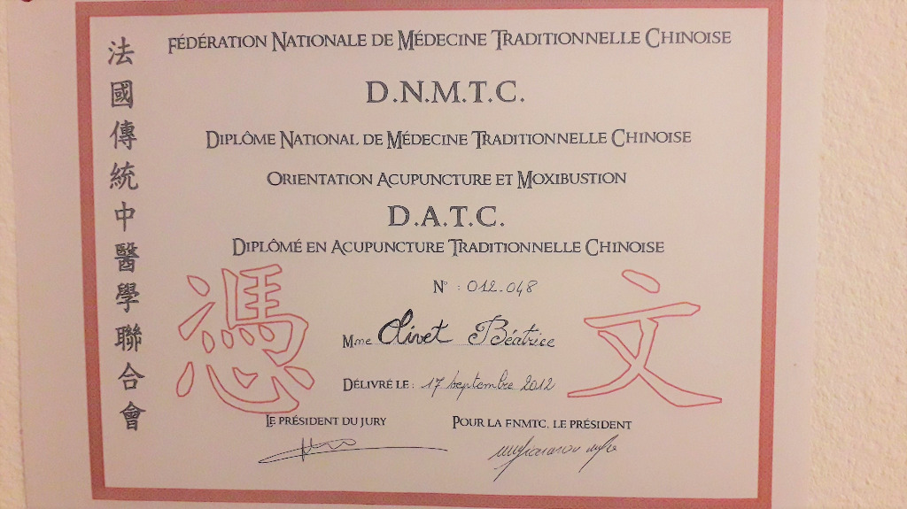 photo diplome Béatrice OLIVET