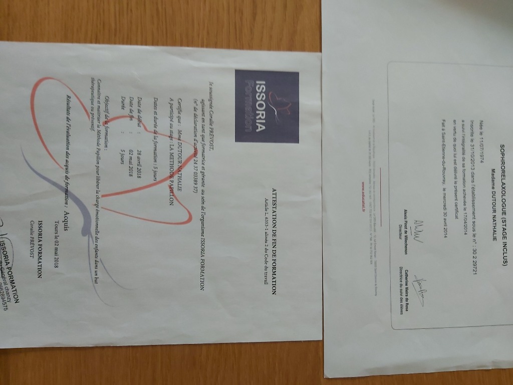 photo diplome Nathalie Dutour