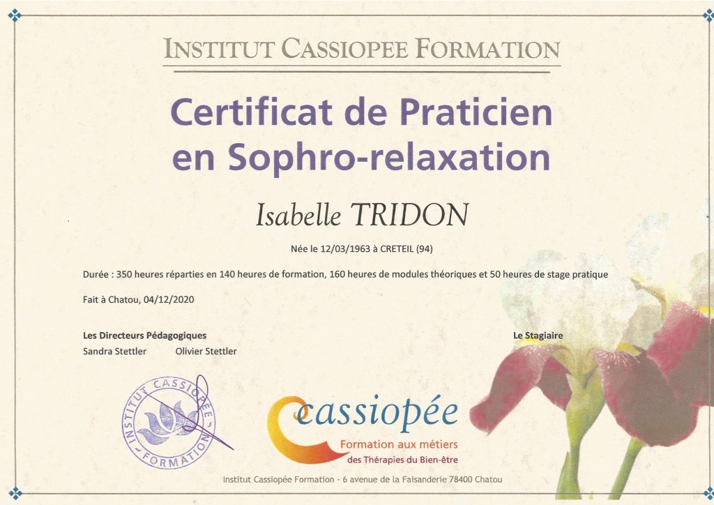 photo activite Mme Tridon Isabelle