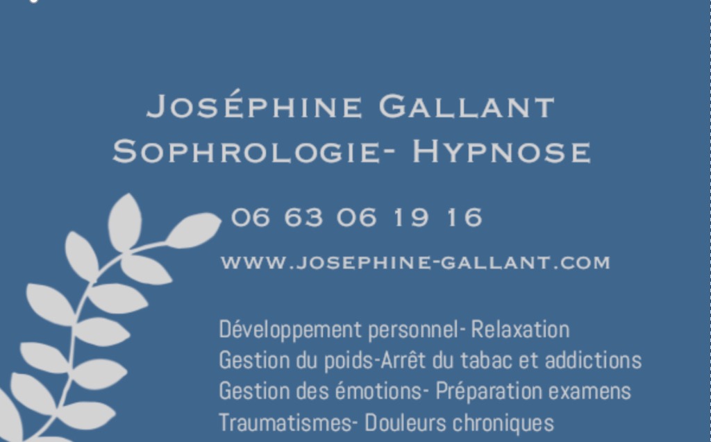 photo portrait Josephine Gallant Sophrologie hypnose  94