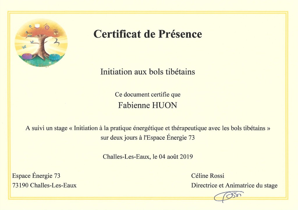 photo diplome Fabienne HUON