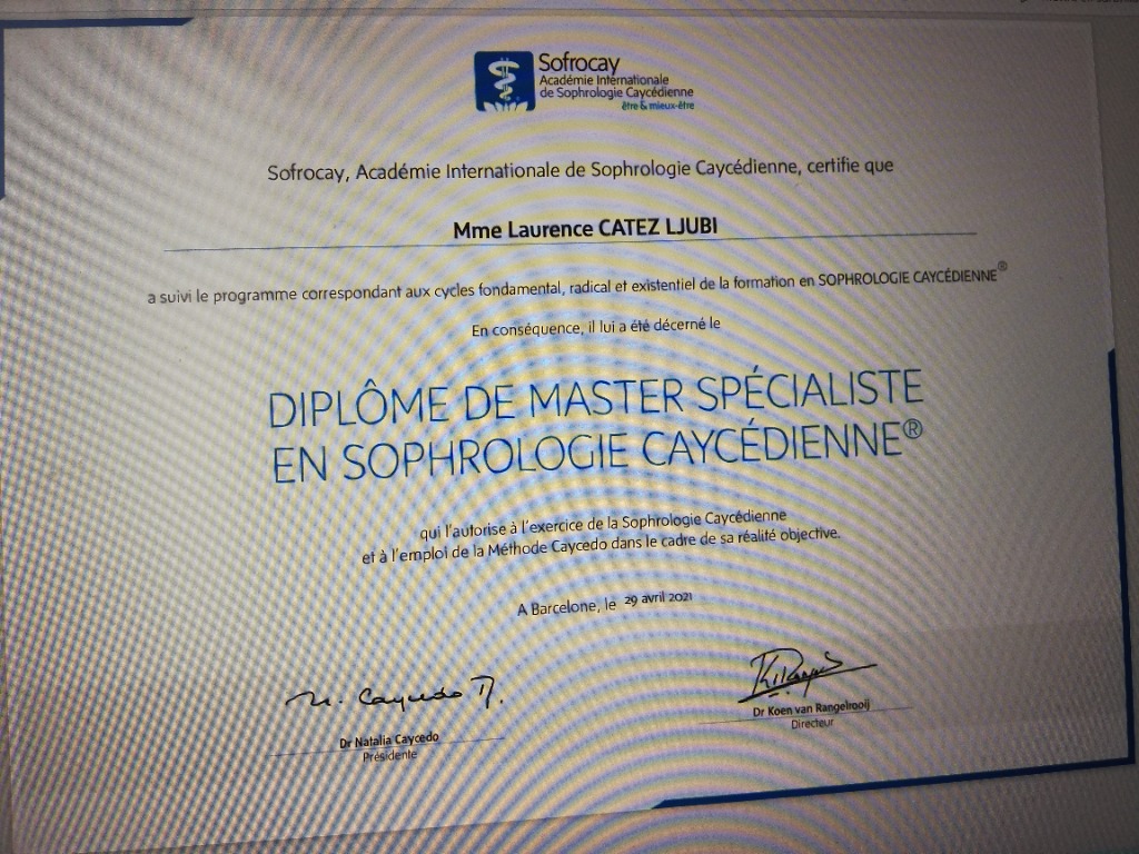 photo diplome Laurence CATEZ