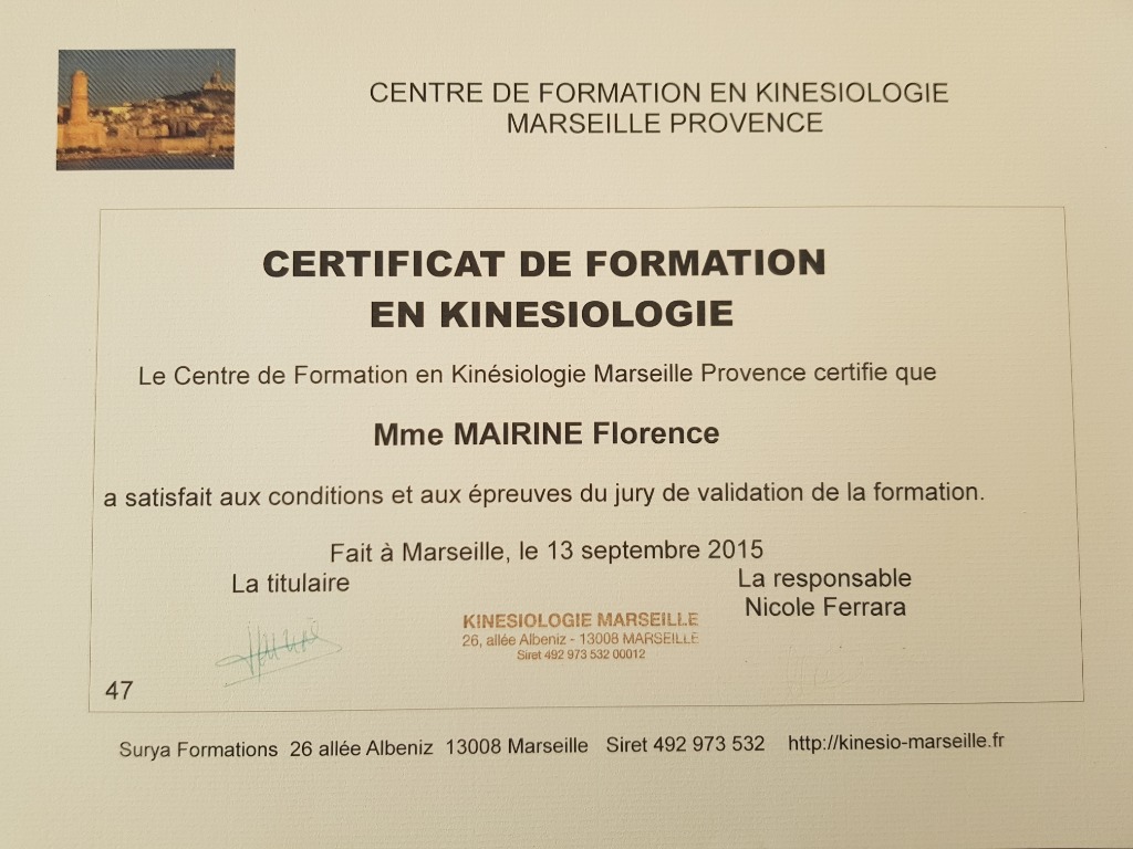 photo diplome florence mairine